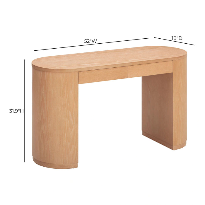 Marlow 52" Wood 2-Drawer Writing Desk
