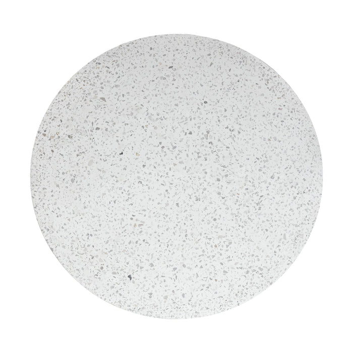 Parcino 47" Faux Terrazzo Concrete Indoor/Outdoor Round Dining Table