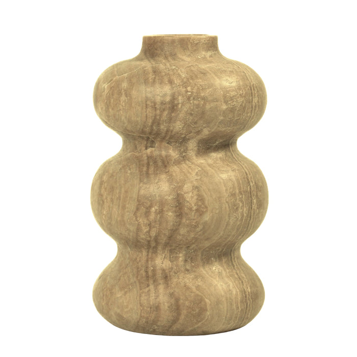 Marble Dark Onyx Swell Decorative Vase