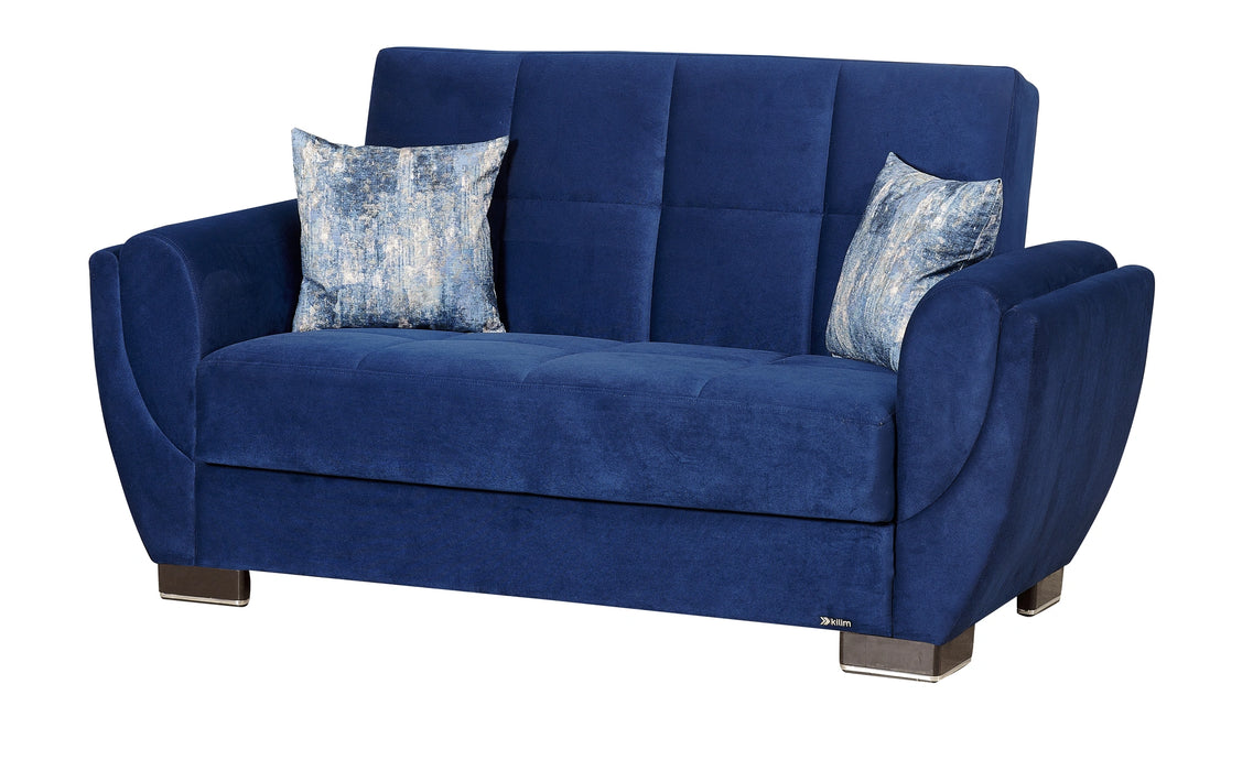 Ottomanson Armada Air Collection Upholstered Convertible Loveseat with Storage