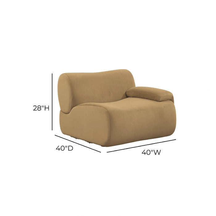 Zenith Performance Velvet Modular Corner Chair
