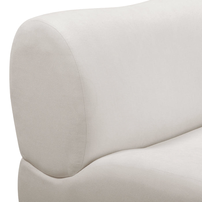 Zenith 8-Piece Contract-Grade Upcycled Fabric Cream Modular U-Sectional
