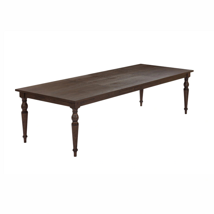 Mila 74"-114" Dark Brown Extendable Rectangular Dining Table