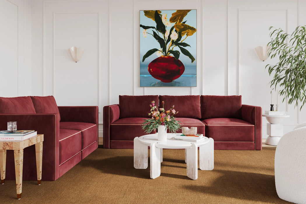 Willow 74" Performance Velvet Modular Loveseat