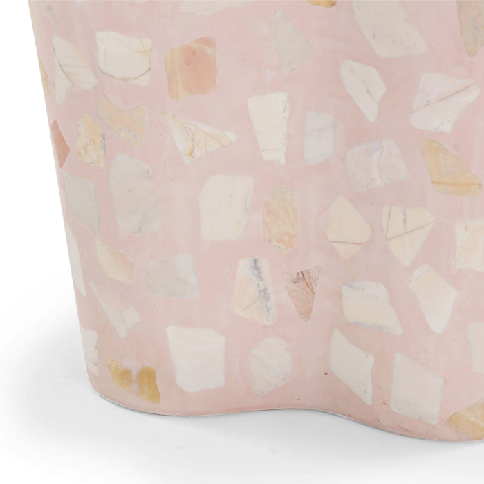 Slab Faux Terrazzo Indoor/Outdoor Side Table