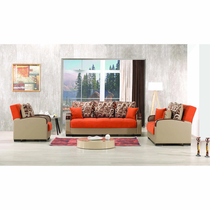 Ottomanson Mobimax Collection Upholstered Convertible Armchair with Storage