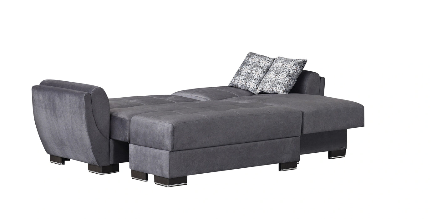 Ottomanson Armada Air Collection Upholstered Convertible Chaise Lounge with Storage