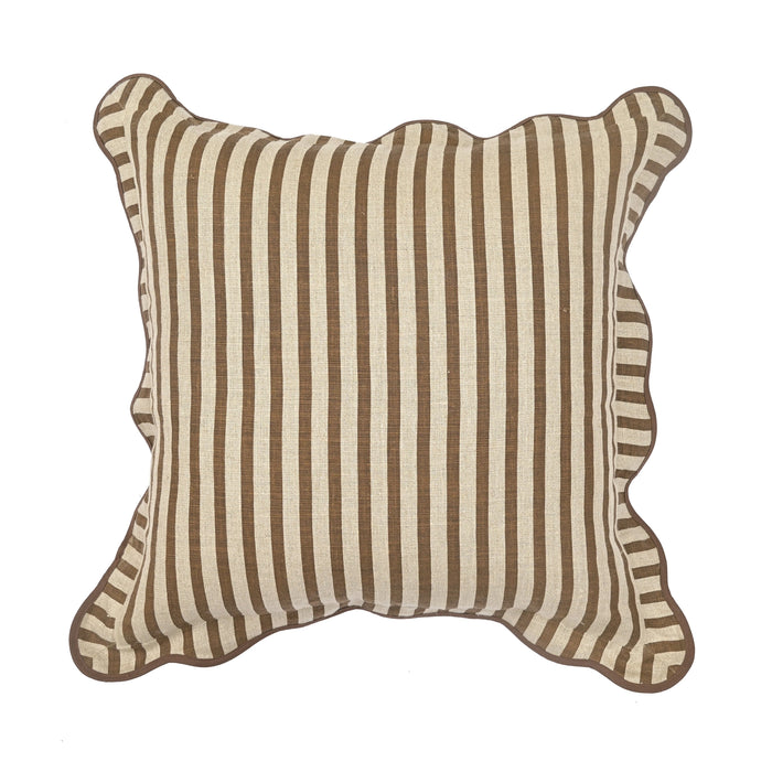 Striped 20" Linen Throw Pillow