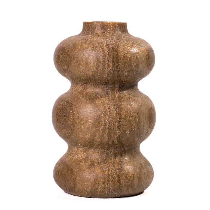 Marble Dark Onyx Swell Decorative Vase