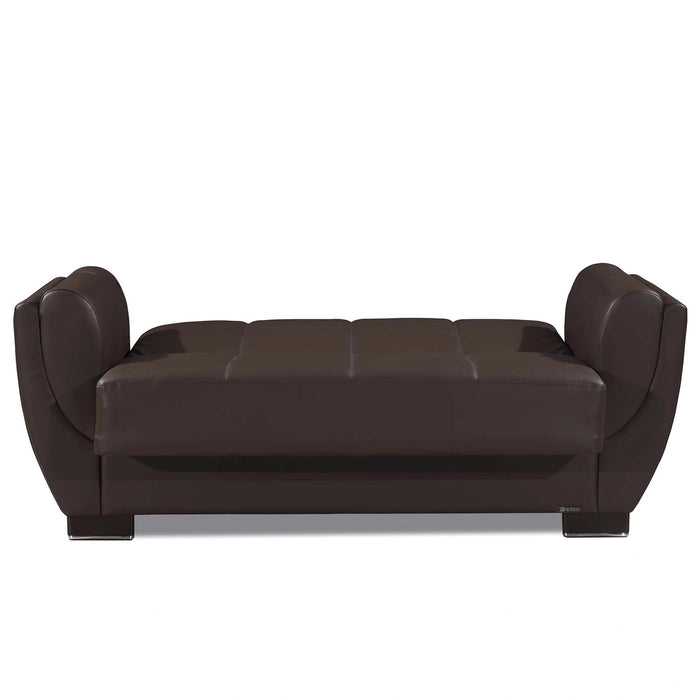 Ottomanson Armada Air Collection Upholstered Convertible Loveseat with Storage