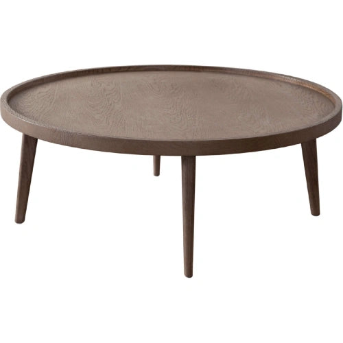 Clover Round Cocktail Table in Oak Finish