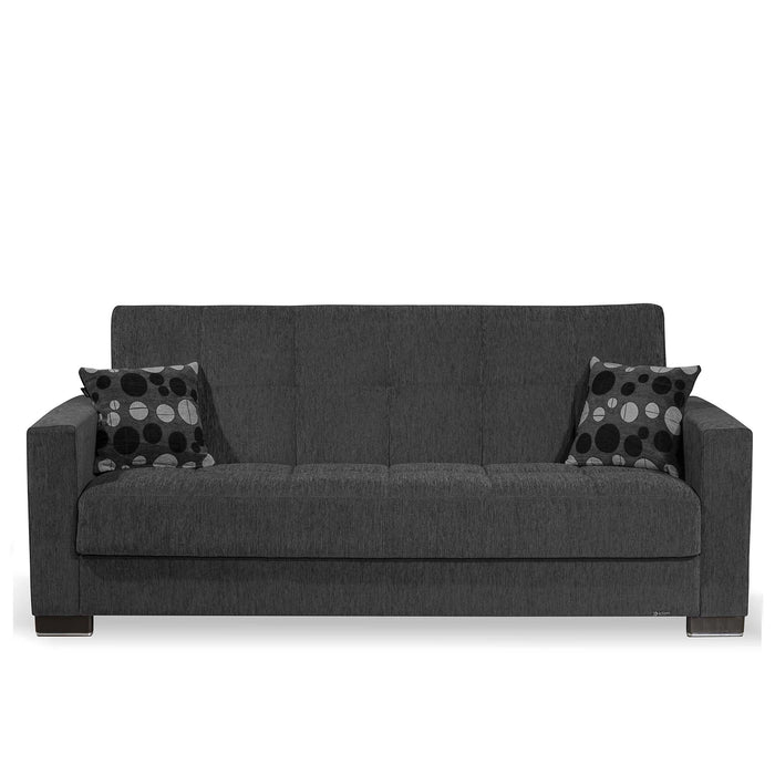 Ottomanson Armada Collection Upholstered Convertible Sofabed with Storage