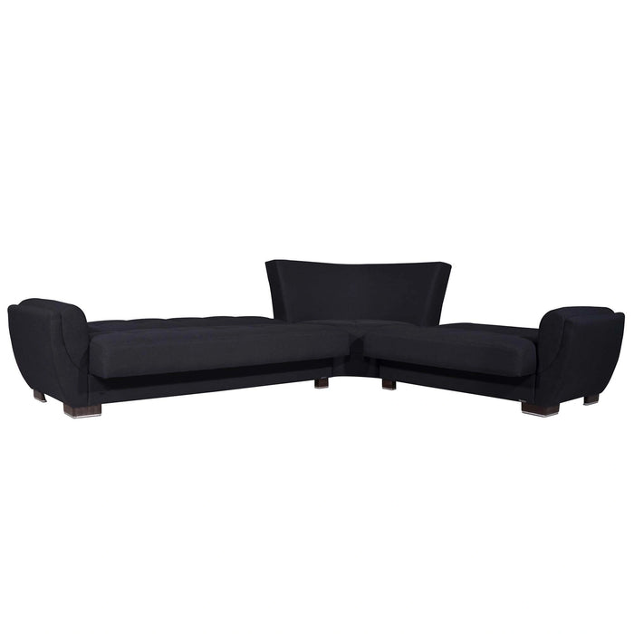 Ottomanson Armada Air Collection Upholstered Convertible Sectional with Storage