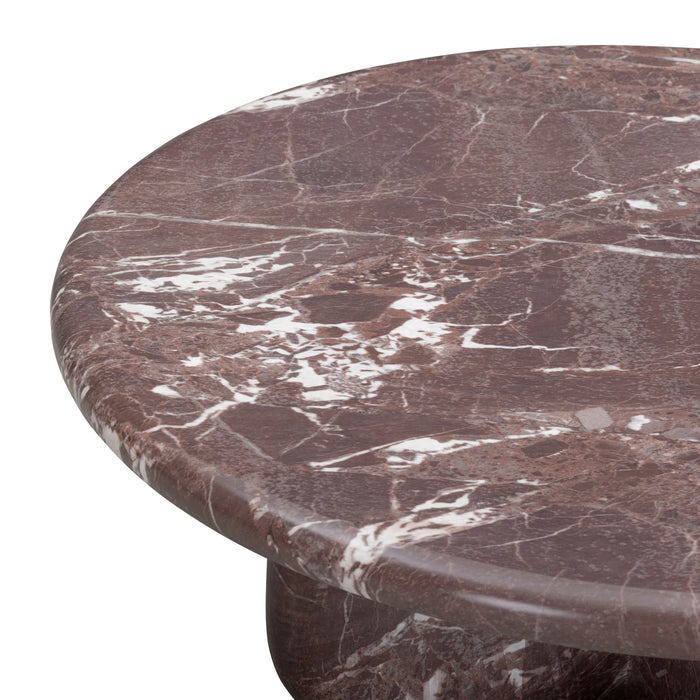 Juju Faux Marble Indoor/Outdoor Round Coffee Table (24"-32")