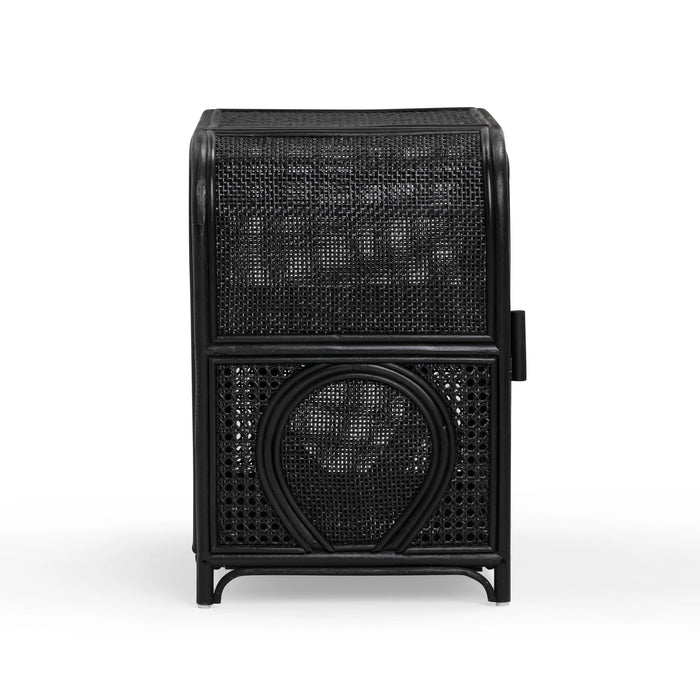Tina 27" Rattan Nightstand With Storage