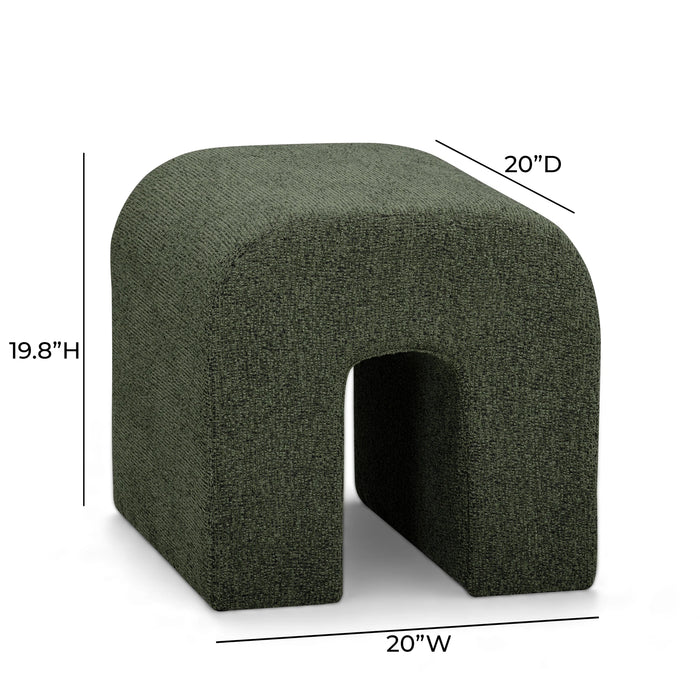 Desi Woven Performance Fabric Ottoman
