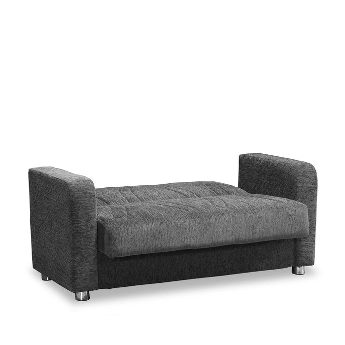 Ottomanson Elegance Collection Upholstered Convertible Loveseat with Storage