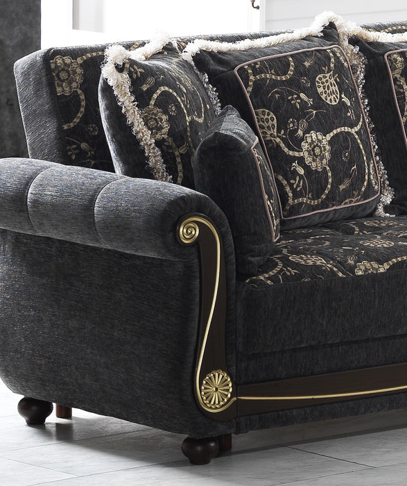 Ottomanson Americana Collection Upholstered Convertible Sofabed with Storage