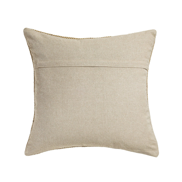 Terra 20" Square Wool and Jute Kilim Throw Pillow