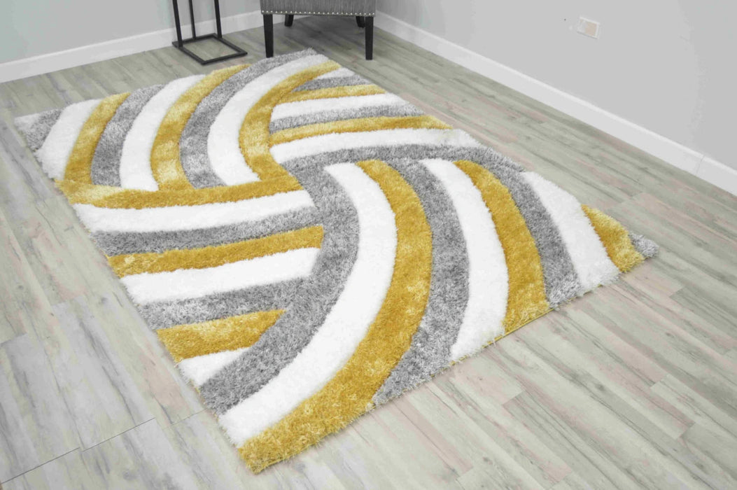 6483 Yellow - 4D Shaggy