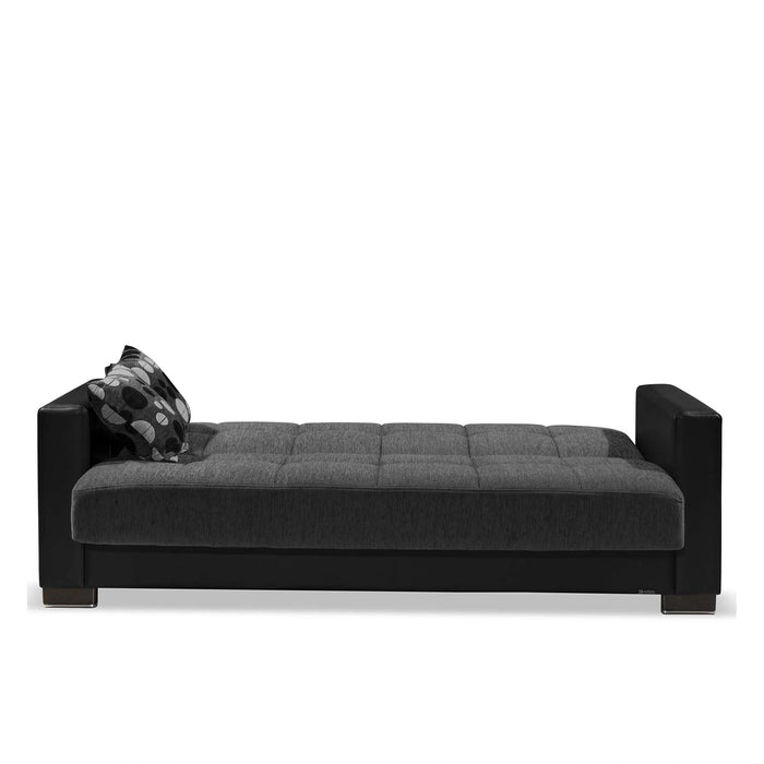 Ottomanson Armada Collection Upholstered Convertible Sofabed with Storage