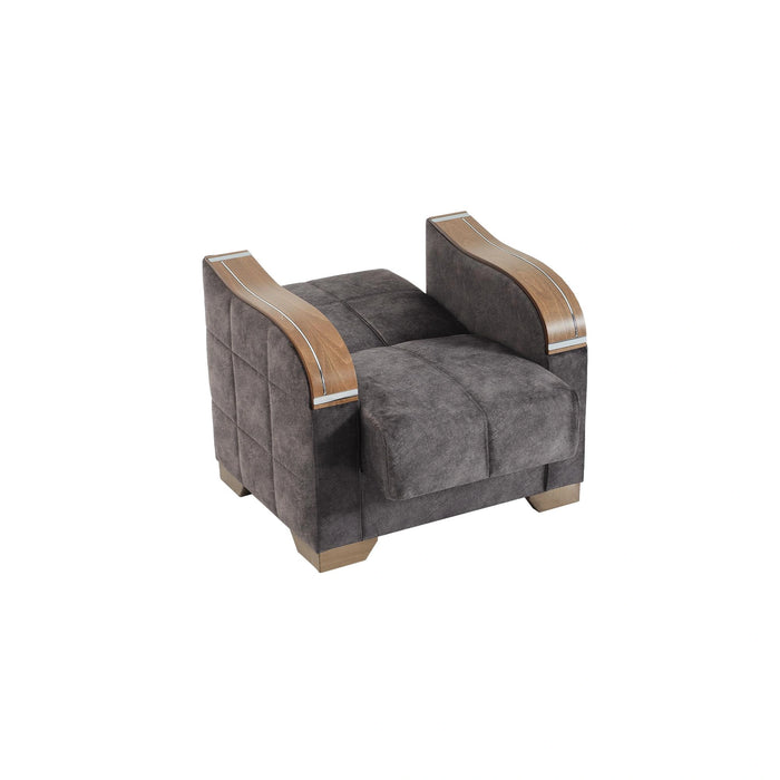 Ottomanson Sapphire Collection Convertible Armchair with Storage