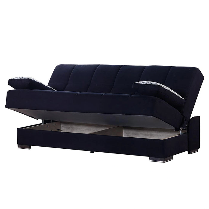 Ottomanson Soho Collection Upholstered Convertible Sofabed with Storage