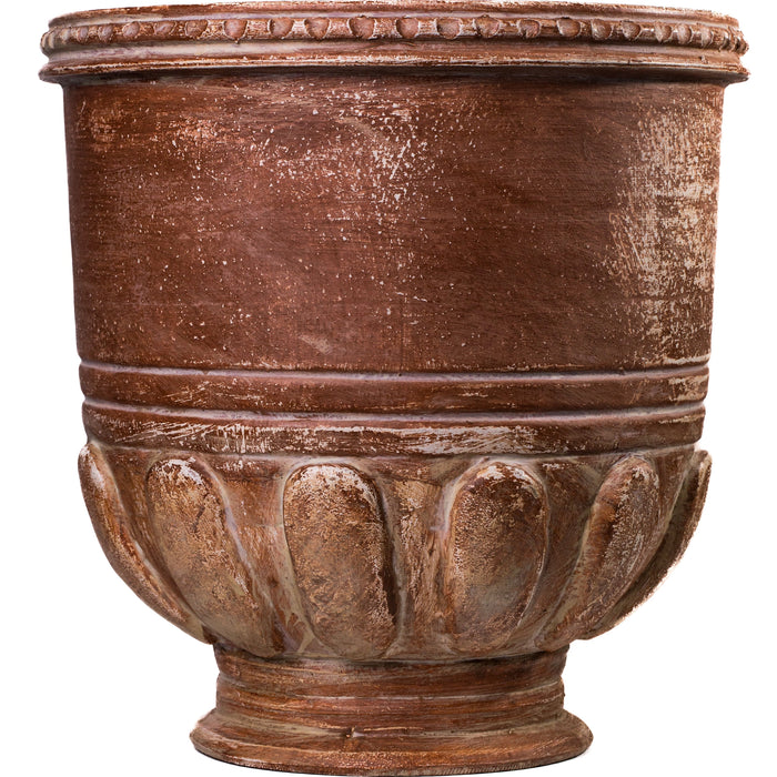 Visha Cream and Blue Terracotta Decorative Vase
