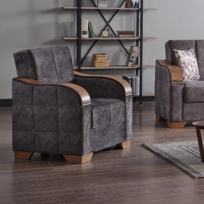 Ottomanson Sapphire Collection Convertible Armchair with Storage