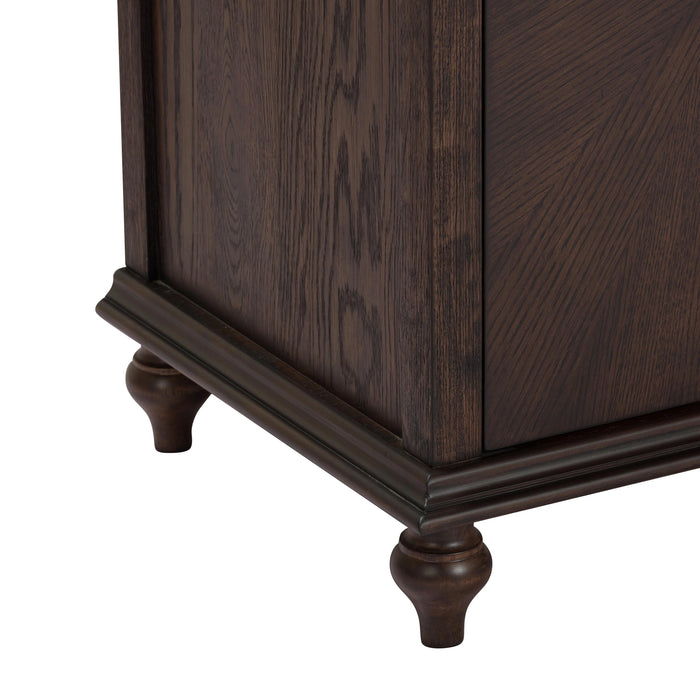 Mila 76" Dark Brown Sideboard