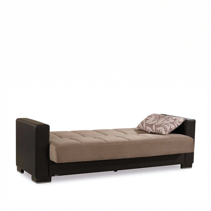 Ottomanson Armada Collection Upholstered Convertible Sofabed with Storage