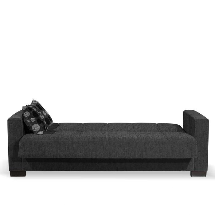 Ottomanson Armada Collection Upholstered Convertible Sofabed with Storage