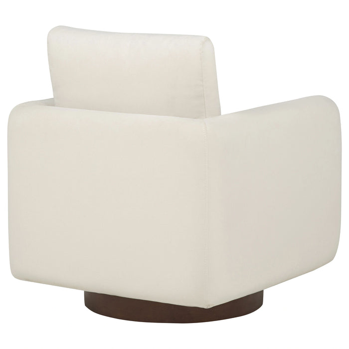 Iris Upholstered Swivel Accent Chair