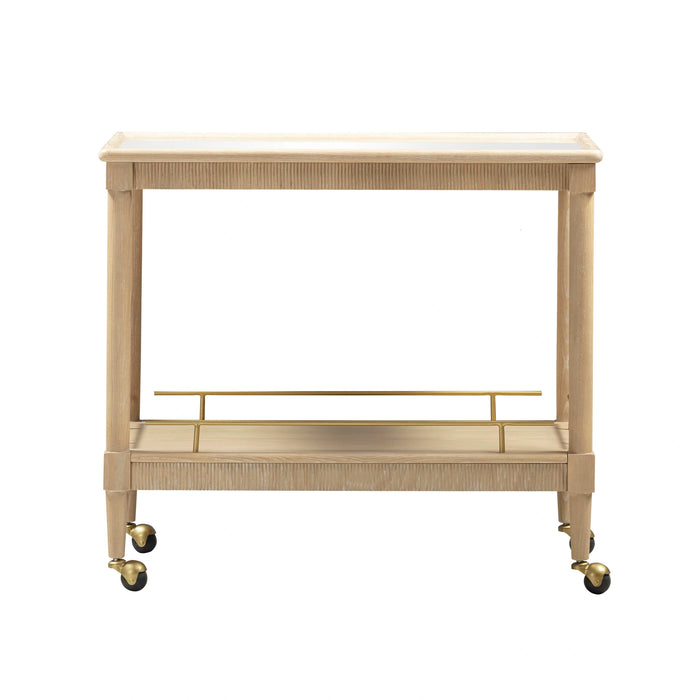 Slosh 37" Natural Ash Bar Cart