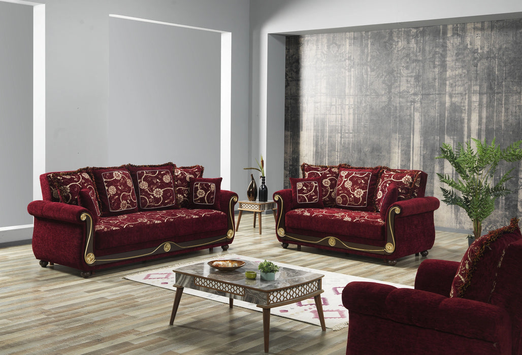 Ottomanson Americana Collection Upholstered Convertible Sofabed with Storage