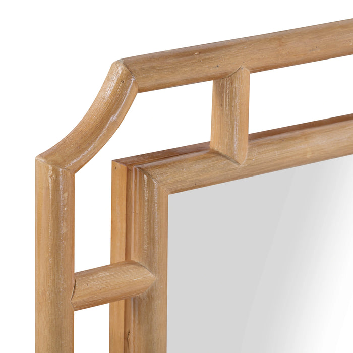 Cienna 24"x32" Natural Rattan Wall Mirror