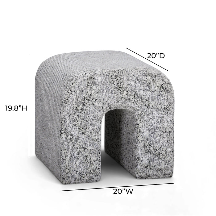 Desi Woven Performance Fabric Ottoman