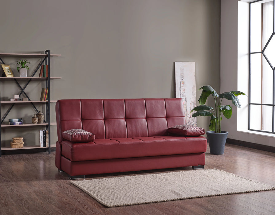 Ottomanson Soho Collection Upholstered Convertible Sofabed with Storage