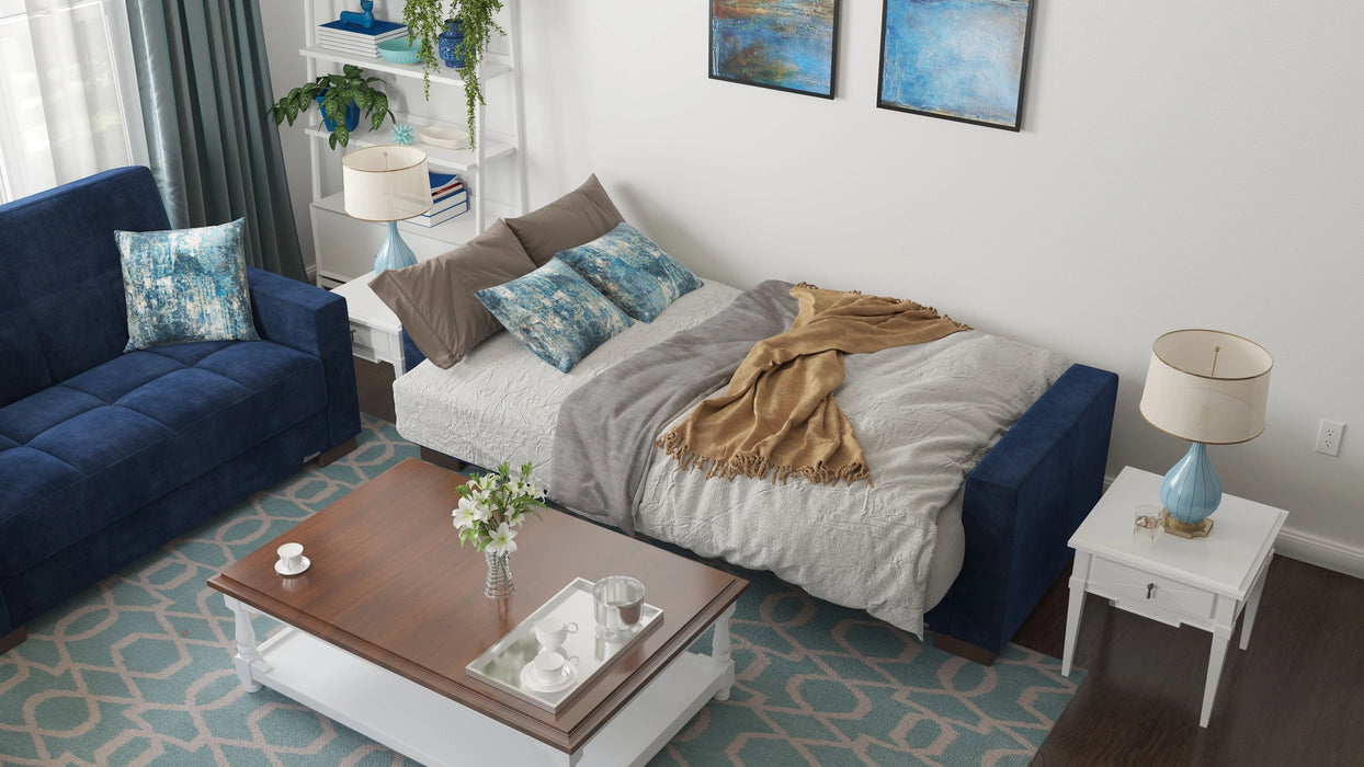 Ottomanson Armada Collection Upholstered Convertible Sofabed with Storage