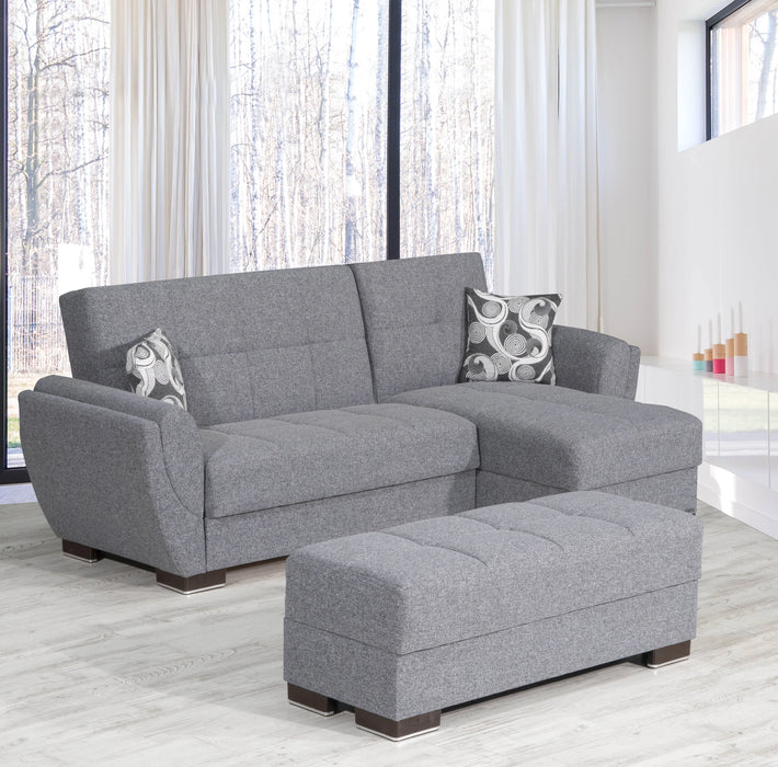 Ottomanson Armada Air Collection Upholstered Ottoman with Storage