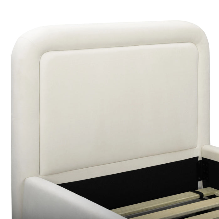 Briella Performance Velvet Trundle Bed in Twin