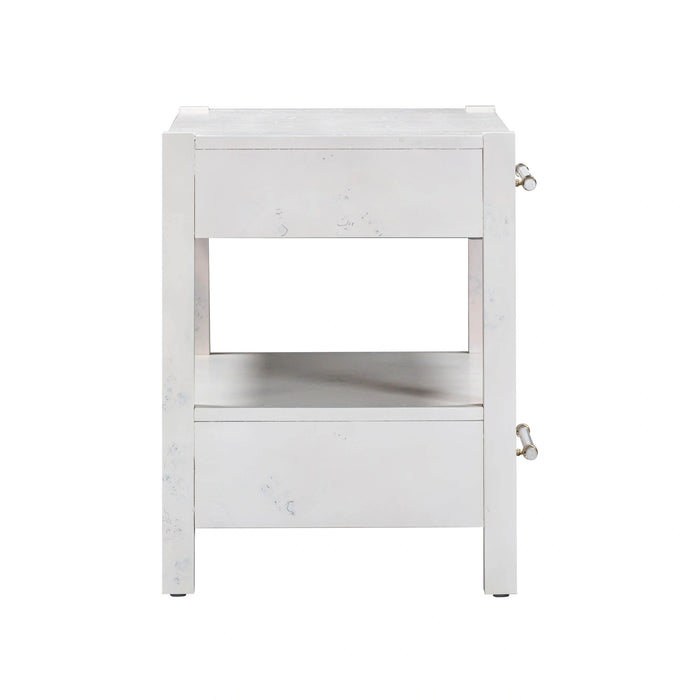 Brandyss 26" Burl 2-Drawer Nightstand