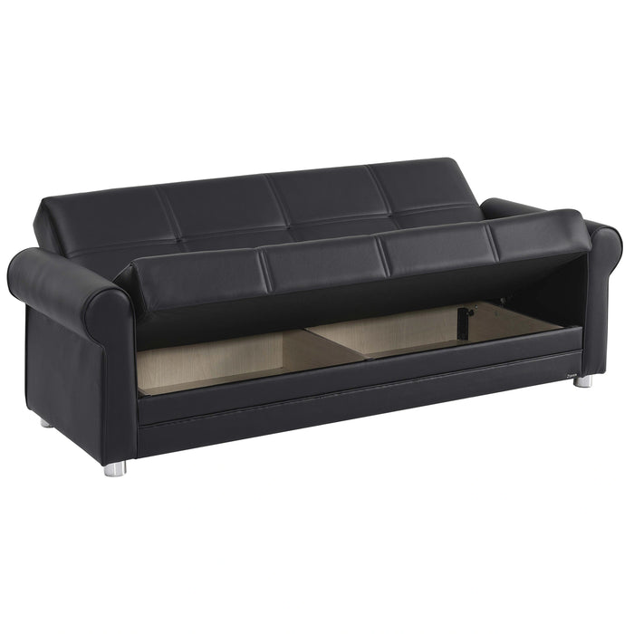 Ottomanson Avalon Collection Upholstered Convertible Sofabed with Storage