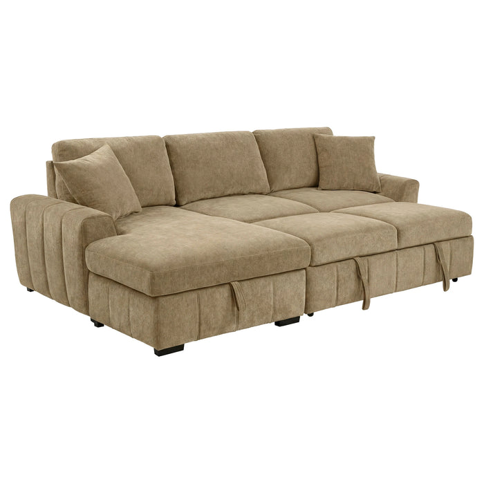 Pastrana Upholstered Sleeper Sectional Sofa