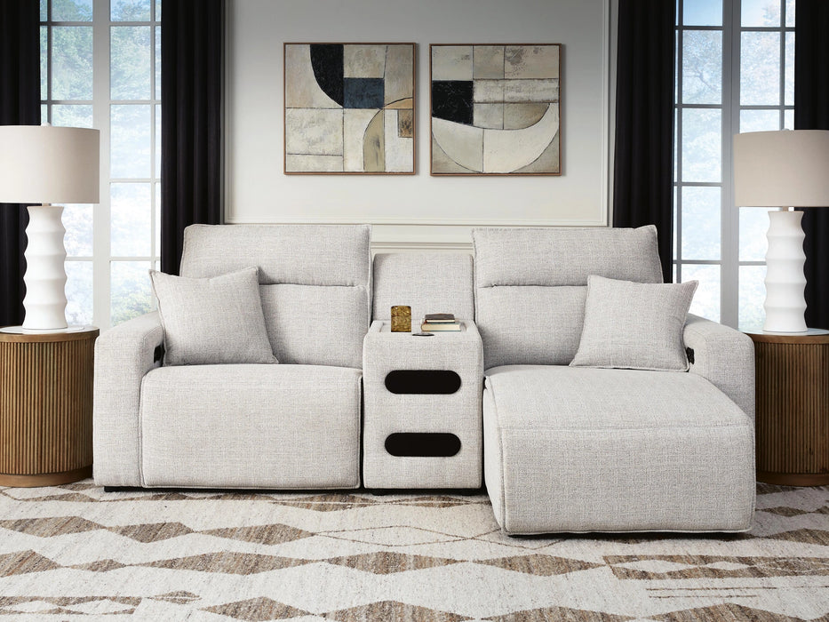 Modmax II Power Reclining Sectional with Chaise and Audio Console