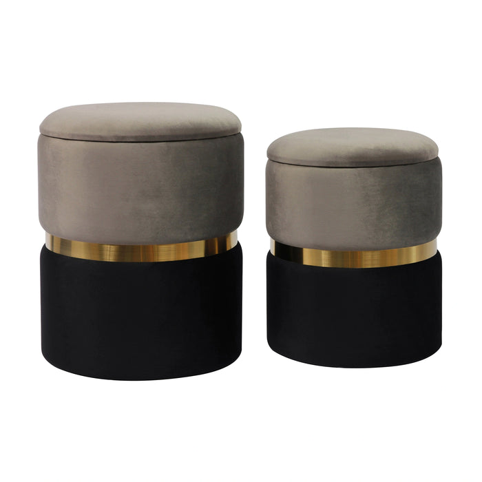 Gigi Storage Ottoman - Set of 2