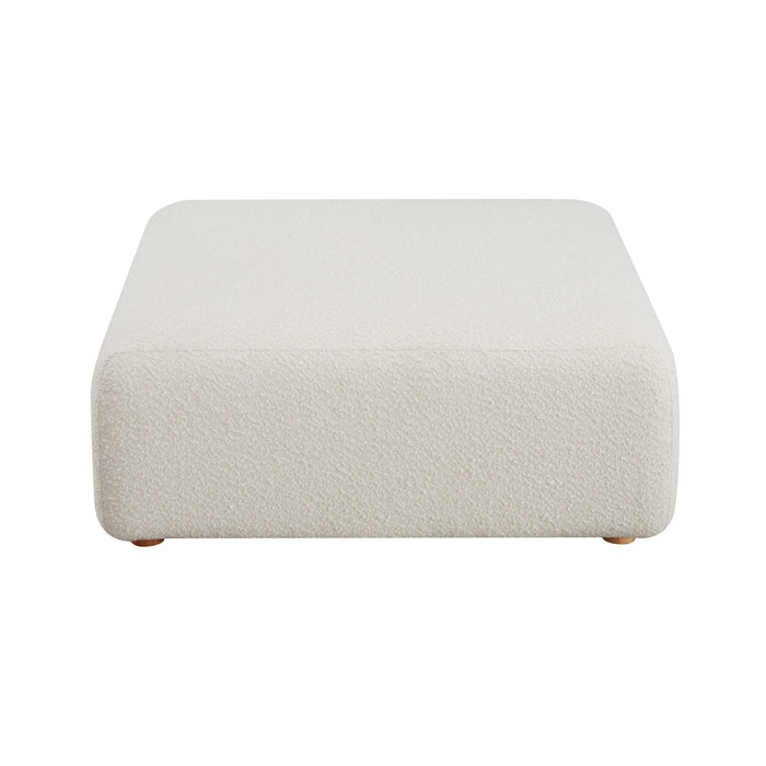 Hangover Cream Performance Boucle Ottoman