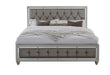 Riley Silver King Bed, 2 Dressers, Mirror and 2 Nightstands