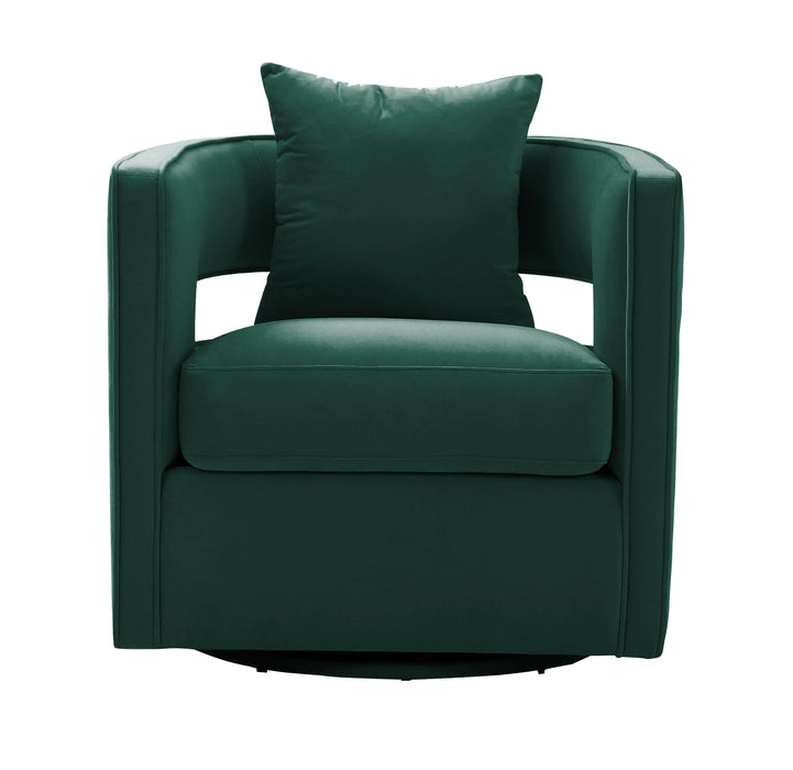 Kennedy Performance Velvet Swivel Accent Chair