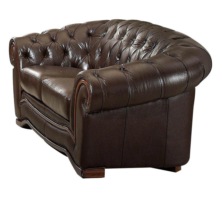 ESF Furniture 262 Loveseat in Chocolate Brown